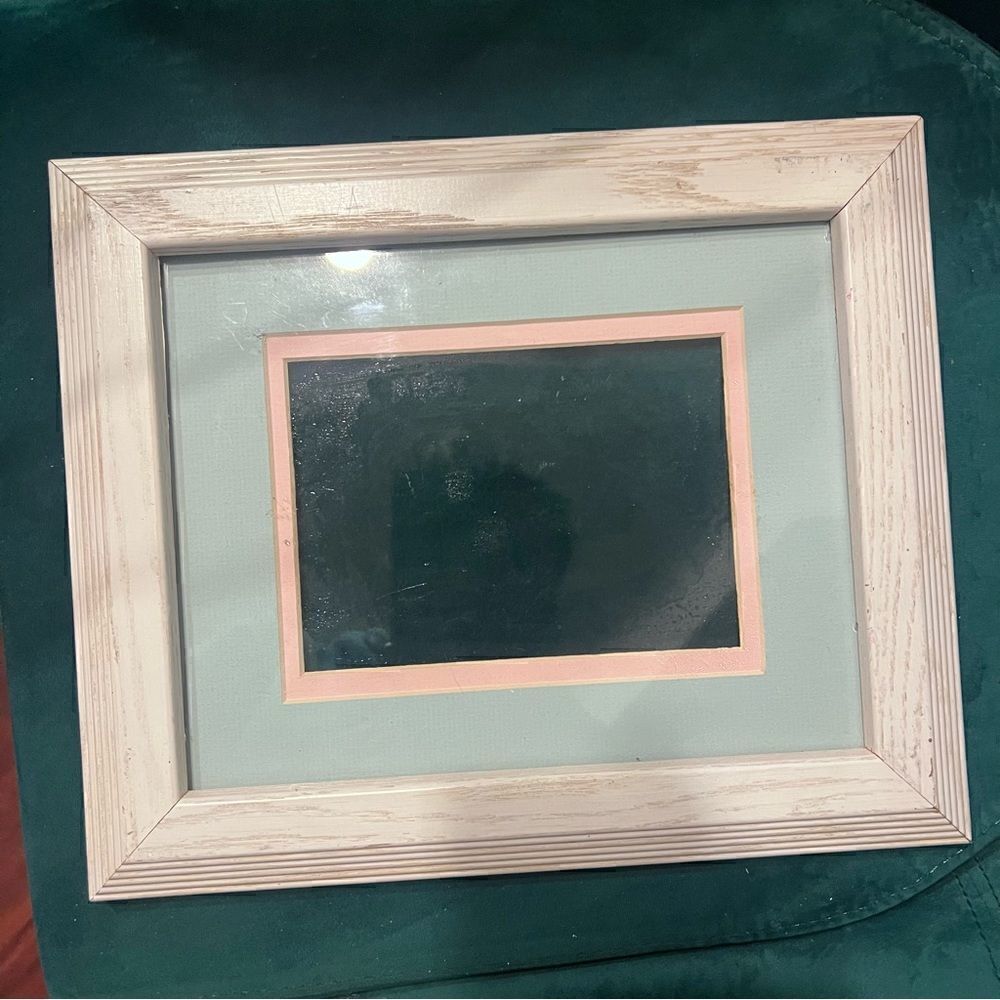 8 x 10 Picture Frame - White Wood - Large Frame - Easy Hang Wire